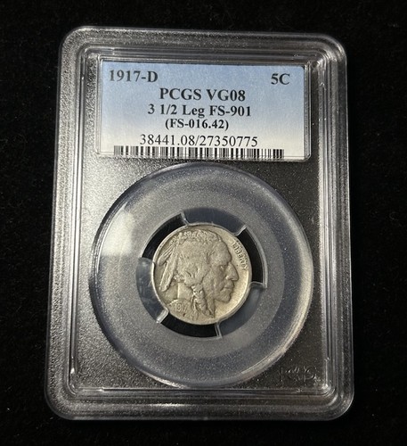 1917 pcgs vg08 2 - 1917-d,